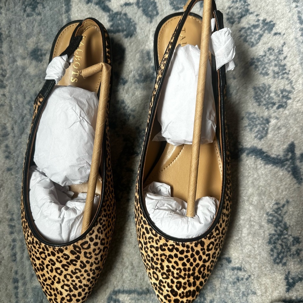 Talbots Edison Slingback Flats – Leopard Print (8.5) - Picture 4 of 5